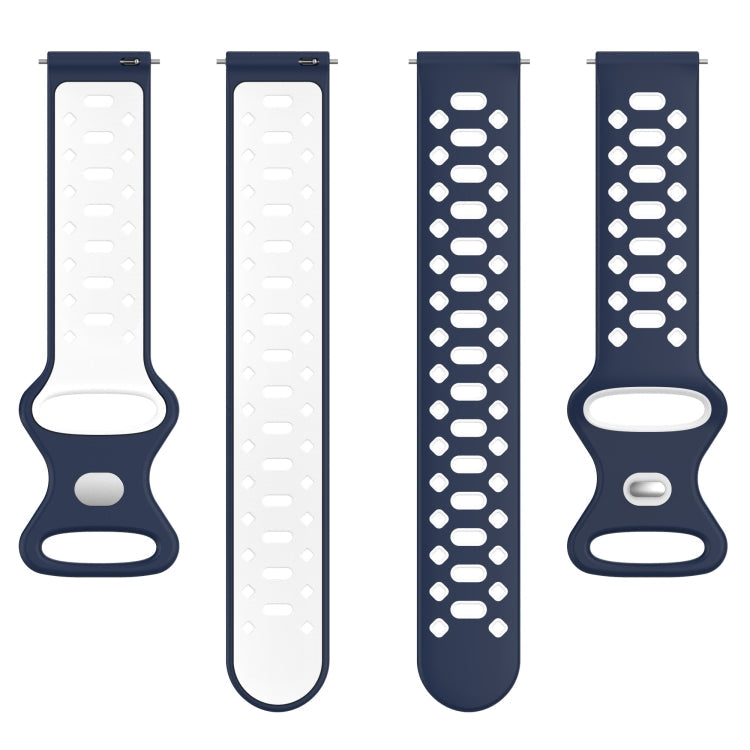 20mm Two-color Diamond Silicone Watch Band-Reluova