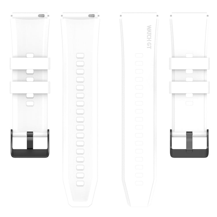 20mm Black Buckle Step Silicone Watch Band, Series 1-Reluova