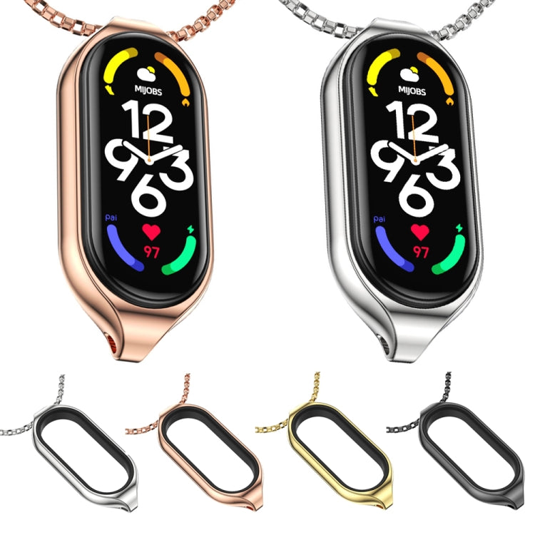 For Xiaomi Mi Band 7 / 7 NFC MIJOBS Metal Pendant Stainless Steel Watch Necklace My Store