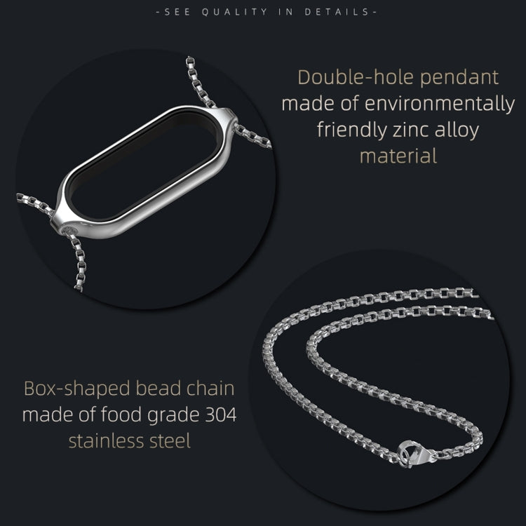 For Xiaomi Mi Band 7 / 7 NFC MIJOBS Metal Pendant Stainless Steel Watch Necklace My Store