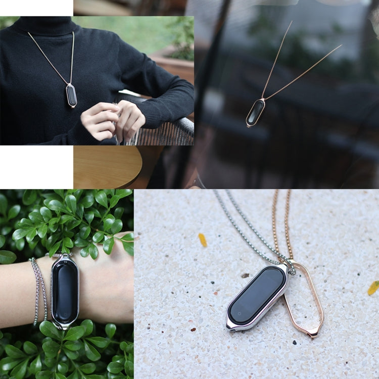 For Xiaomi Mi Band 7 / 7 NFC MIJOBS Metal Pendant Stainless Steel Watch Necklace My Store