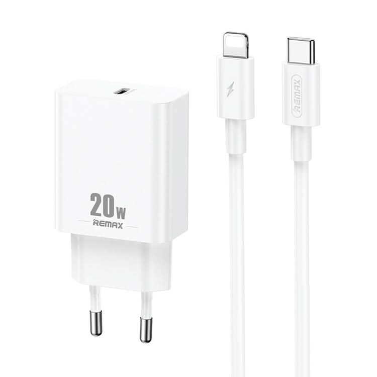 REMAX RP-U5 Extreme 2 Series 20W PD Charger + 1m USB-C / Type-C to 8 Pin Fast Charge Data Cable Set