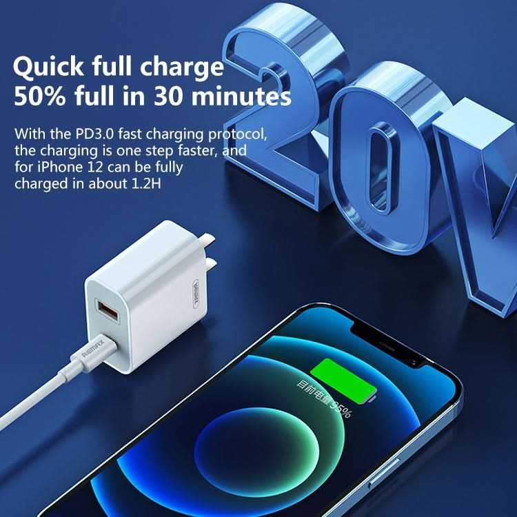 REMAX RP-U68 Speedy Series 20W USB+USB-C/Type-C Interface Fast Charger