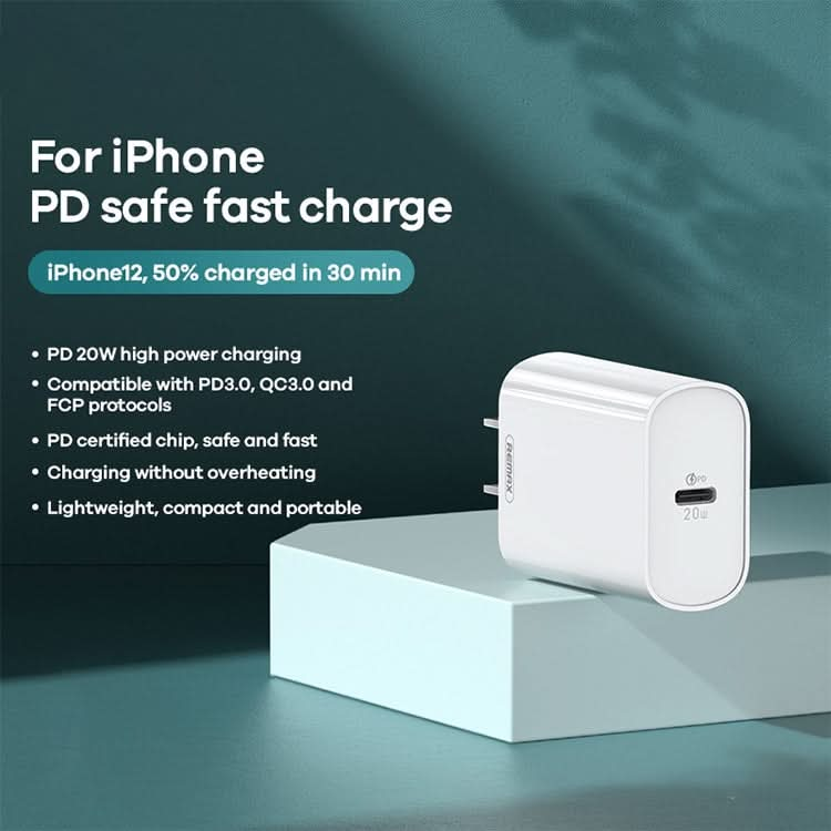 REMAX RP-U70 Jane Series 20W USB-C/Type-C PD Fast Charger