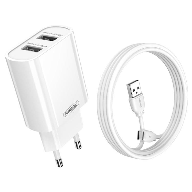 REMAX RP-U35 Jane Series 2.1A Dual USB Port Fast Charger Set