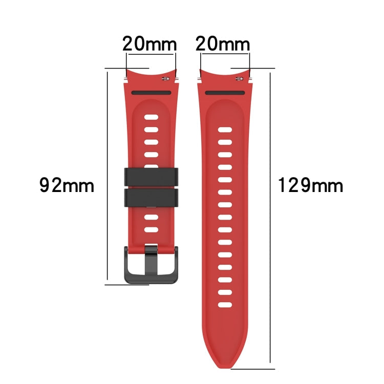 Two-color Silicone Strap Watch Band