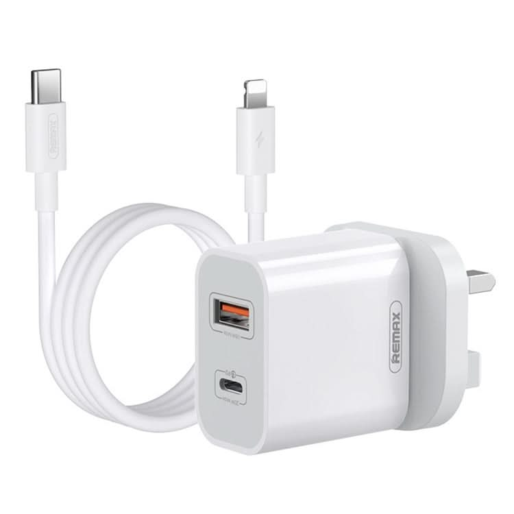 REMAX RP-U68 20W USB+USB-C/Type-C Dual Interface Fast Charger Set