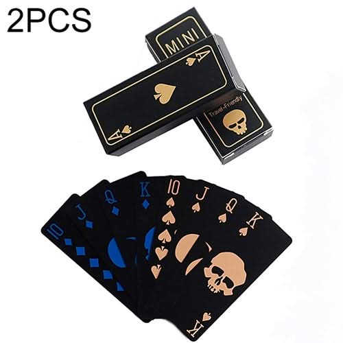 2 PCS Plastic Frosted Waterproof PVC Poker Cards-Reluova