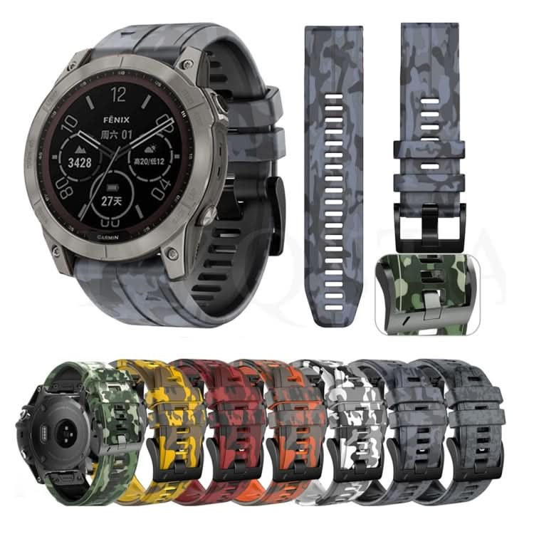 Camouflage Silicone Watch Band