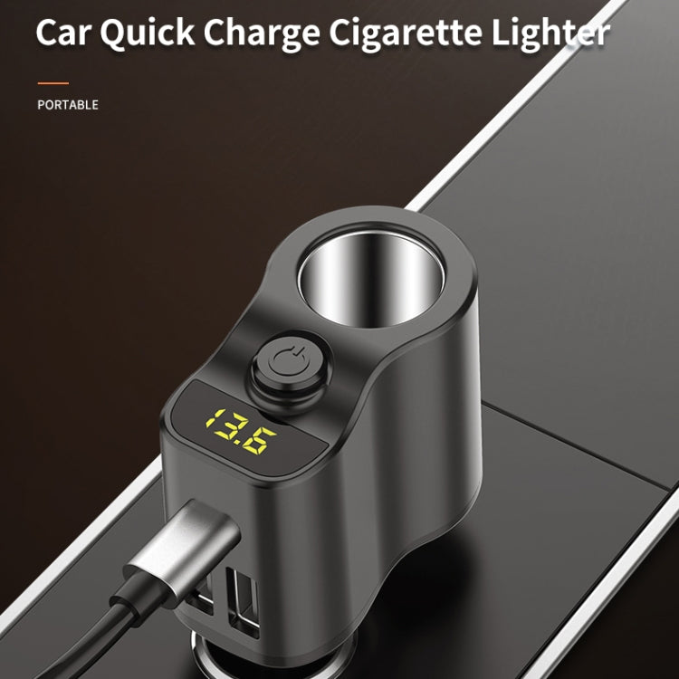 C03 Dual USB Fast Charge Car Charger Voltage Detection with Independent Switch