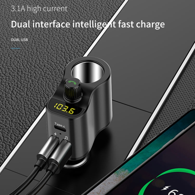 C03 Dual USB Fast Charge Car Charger Voltage Detection with Independent Switch