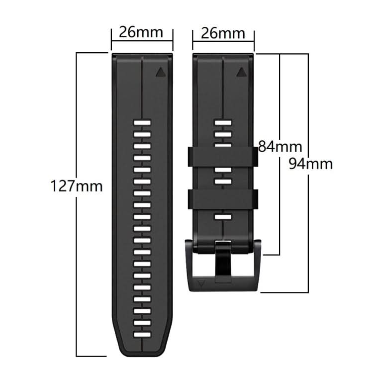 Vertical Stripes Two-color Silicone Watch Band