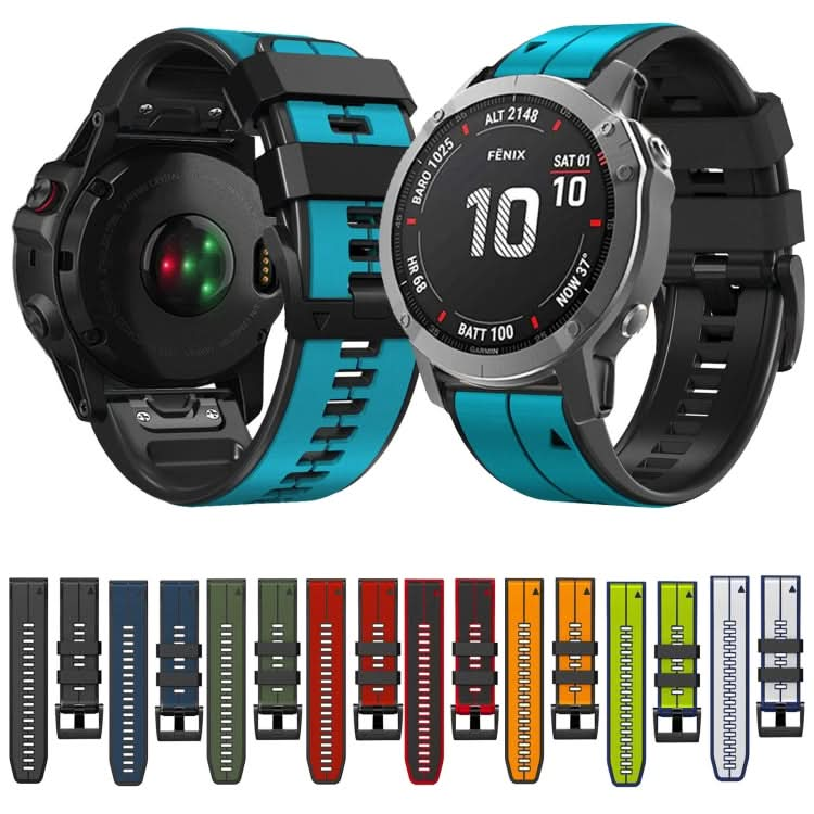 Vertical Stripes Two-color Silicone Watch Band