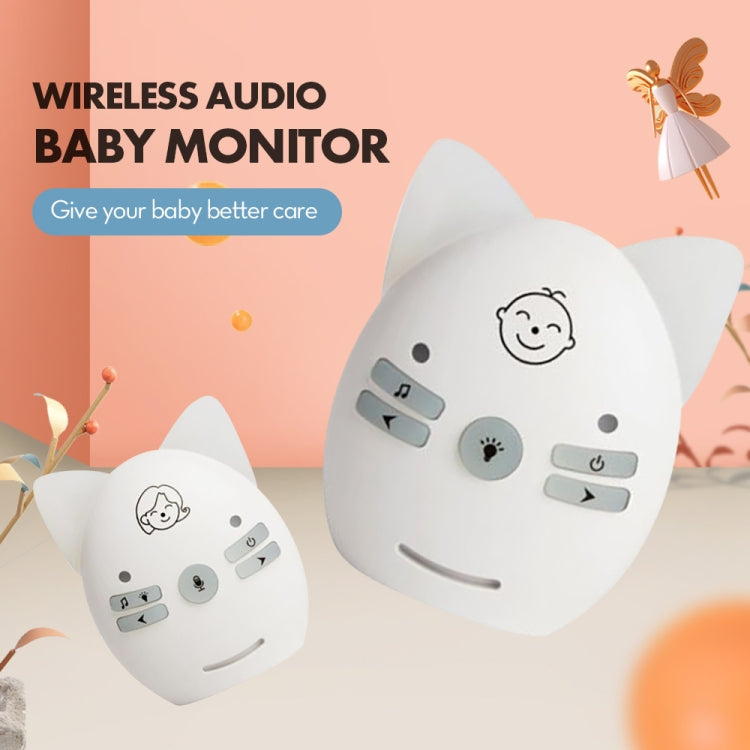 Wireless Audio Baby Monitor Support Voice Monitoring + Intercom + Night Light without Battery Reluova