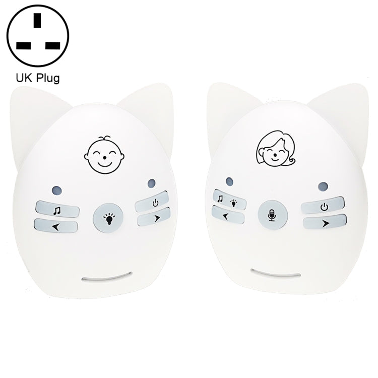 Wireless Audio Baby Monitor Support Voice Monitoring + Intercom + Night Light without Battery Reluova