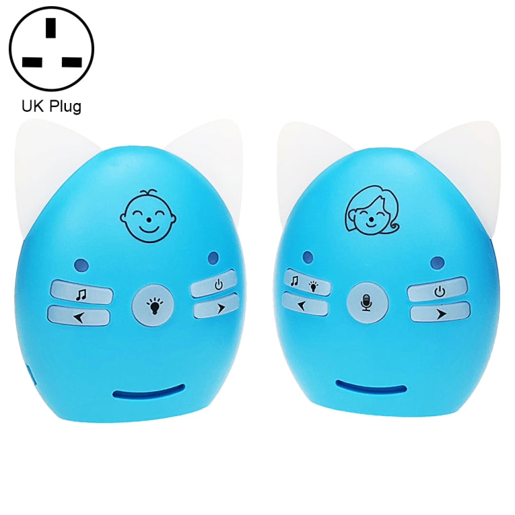 Wireless Audio Baby Monitor Support Voice Monitoring + Intercom + Night Light without Battery Reluova