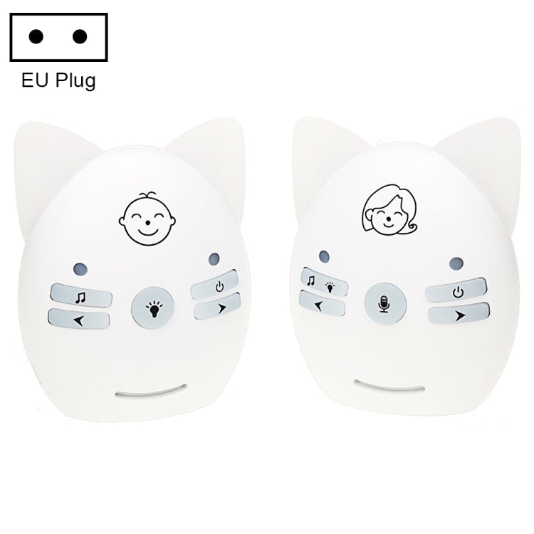 Wireless Audio Baby Monitor Support Voice Monitoring + Intercom + Night Light without Battery Reluova