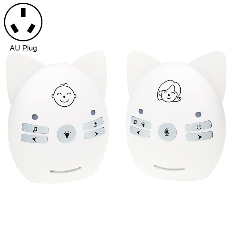 Wireless Audio Baby Monitor Support Voice Monitoring + Intercom + Night Light without Battery