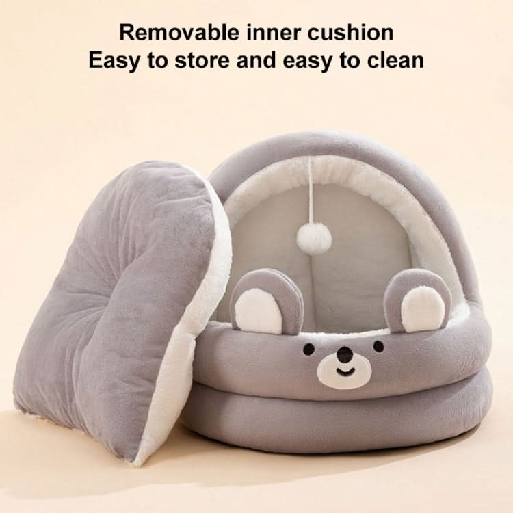 Semi-enclosed Cradle Pet Cat Bed Dog Kennel Pad Pet Supplies - Reluova