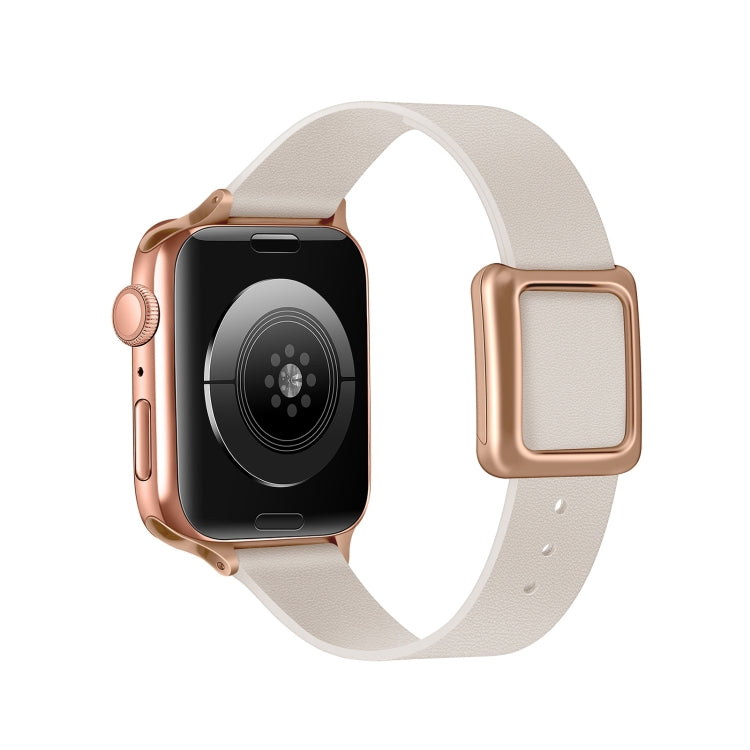 Magnetic Rose Gold Square Buckle Watch Band For Apple Watch Series