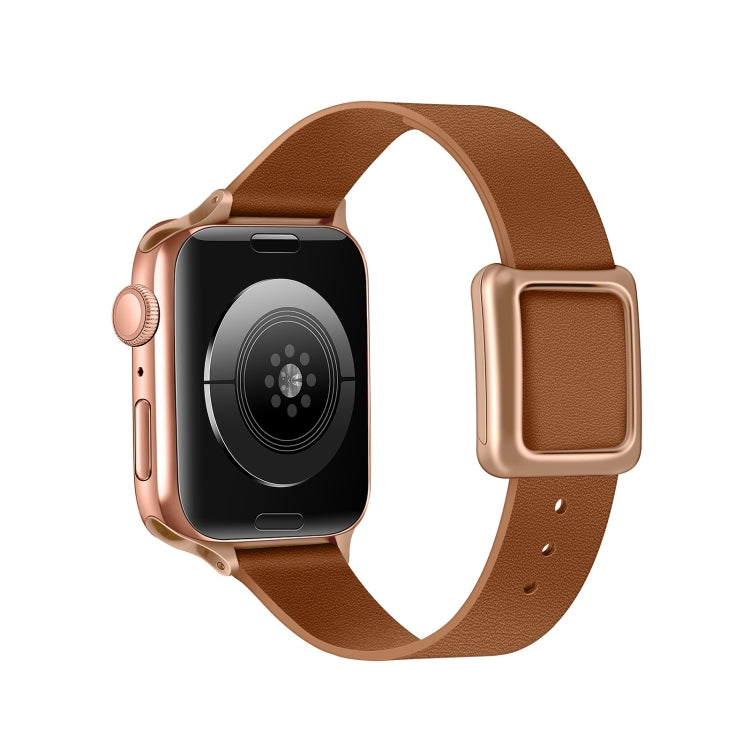 Magnetic Rose Gold Square Buckle Watch Band For Apple Watch Series