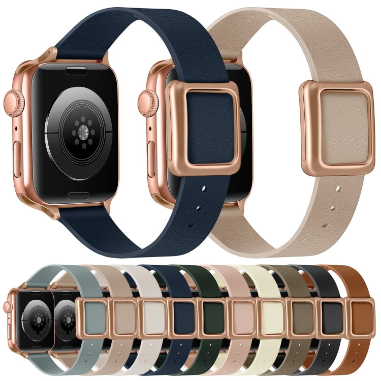 Magnetic Rose Gold Square Buckle Watch Band For Apple Watch Series