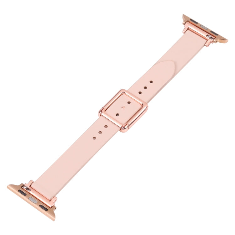 Magnetic Rose Gold Square Buckle Watch Band For Apple Watch Series