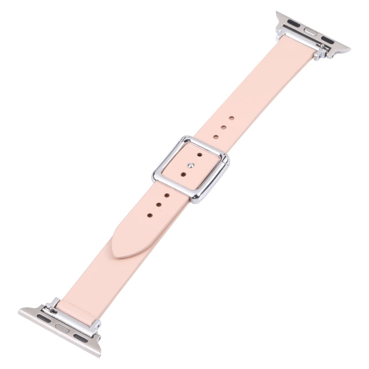 Magnetic Silver Square Buckle Watch Band For Apple Watch Series