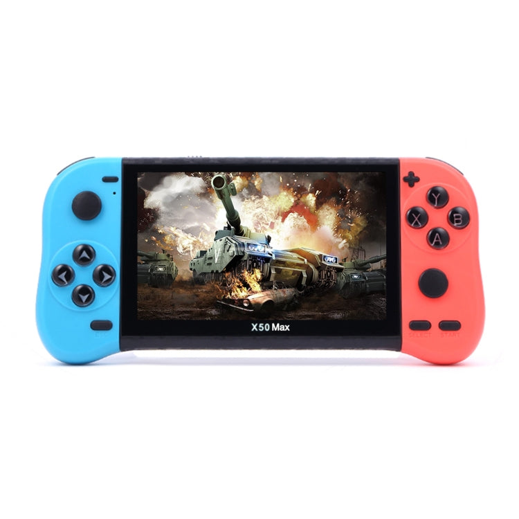 X50 Max 5.1 inch Screen Handheld Game Console for Double Player with 6000+ Games Reluova