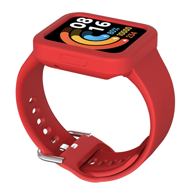 Solid Color Silicone Integrated Watch Band