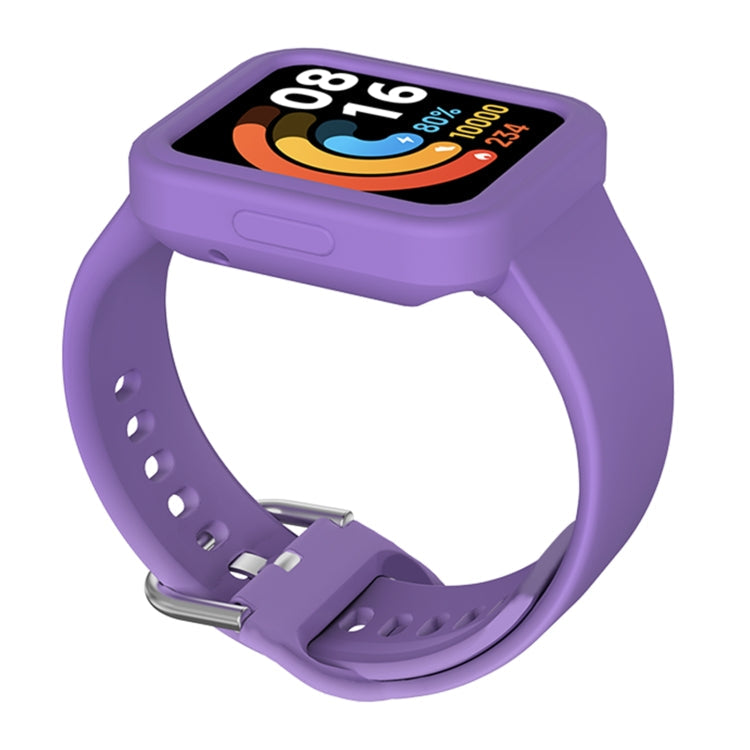 Solid Color Silicone Integrated Watch Band