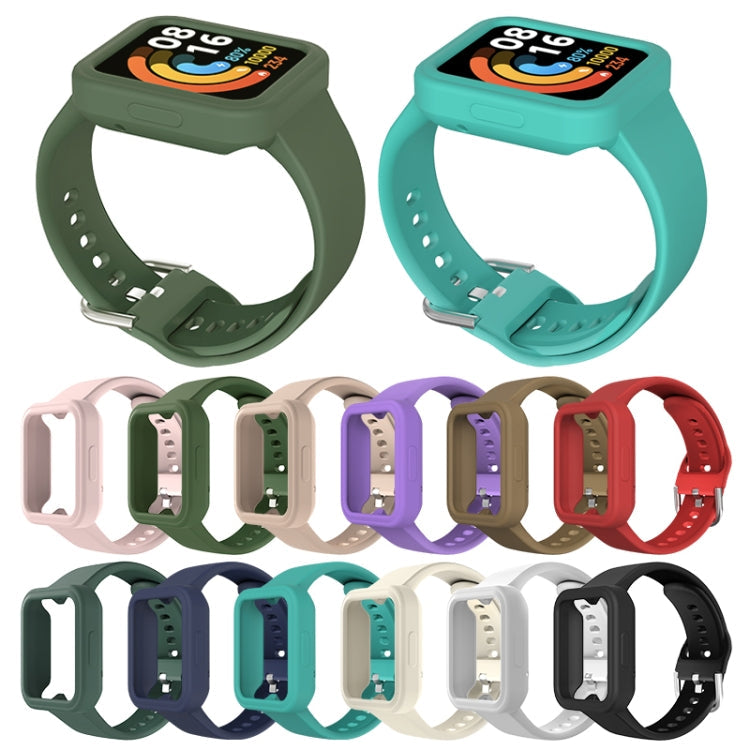 Solid Color Silicone Integrated Watch Band