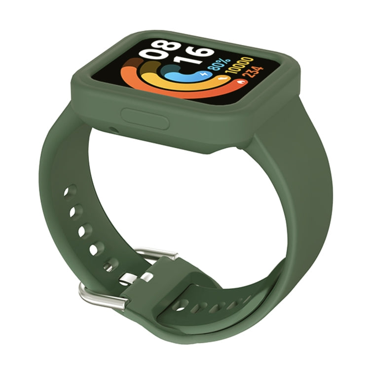 Solid Color Silicone Integrated Watch Band