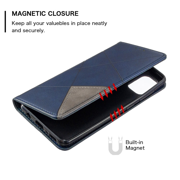 Rhombus Texture Horizontal Flip Magnetic Leather Case with Holder & Card Slots & Wallet My Store