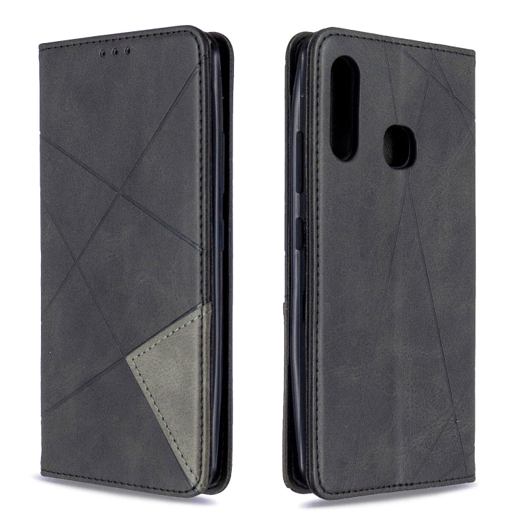 Rhombus Texture Horizontal Flip Magnetic Leather Case with Holder & Card Slots & Wallet My Store