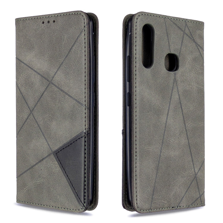 Rhombus Texture Horizontal Flip Magnetic Leather Case with Holder & Card Slots & Wallet My Store