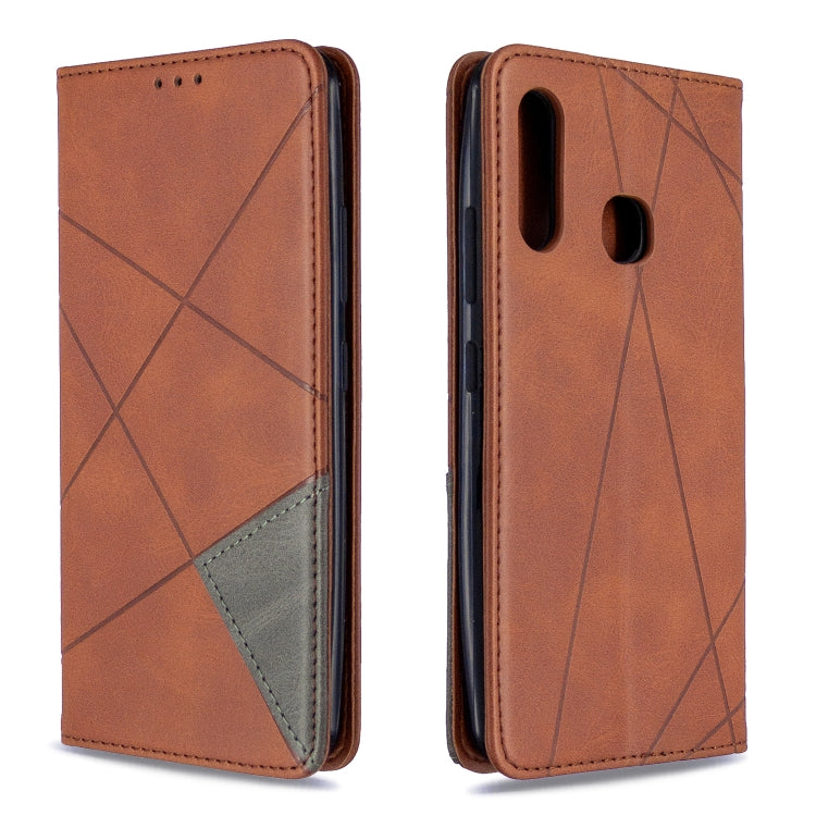 Rhombus Texture Horizontal Flip Magnetic Leather Case with Holder & Card Slots & Wallet My Store