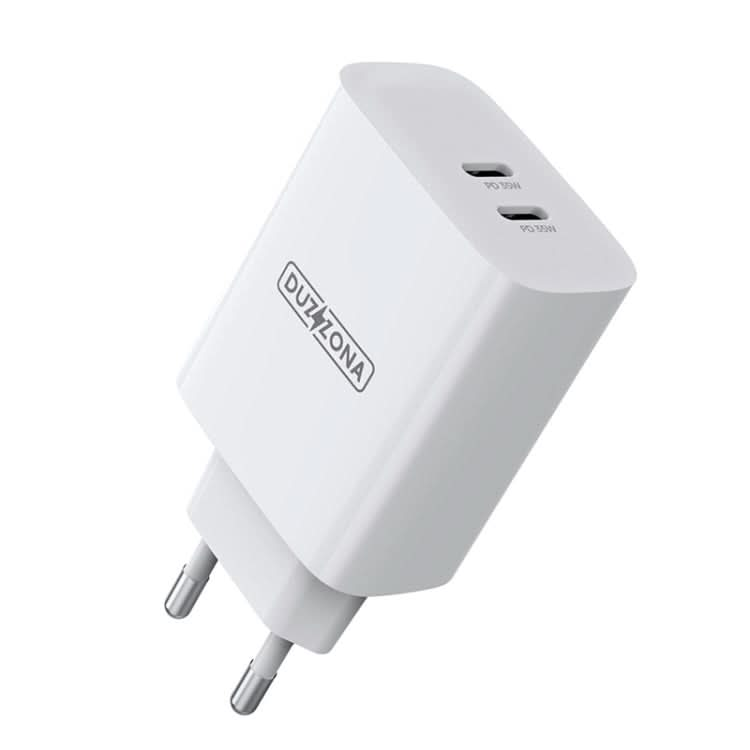 DUZZONA T4 PD 35W Dual Type-C Ports Travel Charger