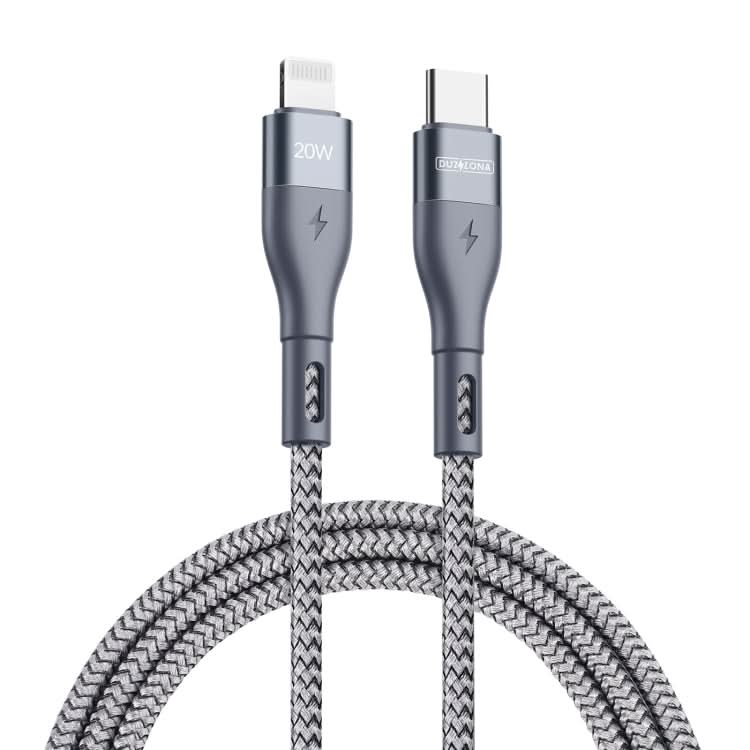 DUZZONA A1 PD 20W Type-C to 8 Pin Fast Charging Data Cable, Length: 1m