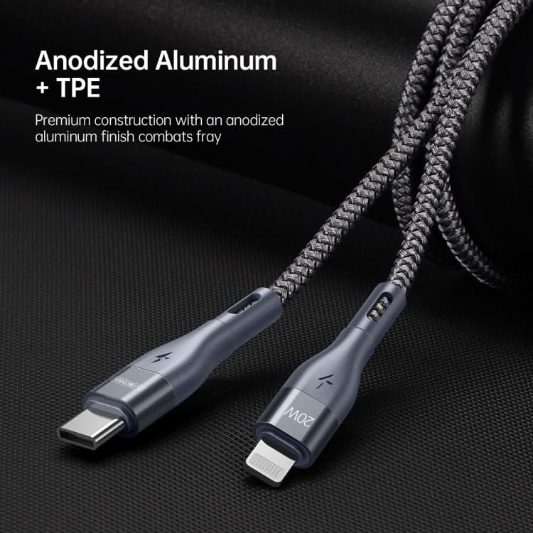 DUZZONA A1 PD 20W Type-C to 8 Pin Fast Charging Data Cable, Length: 1m