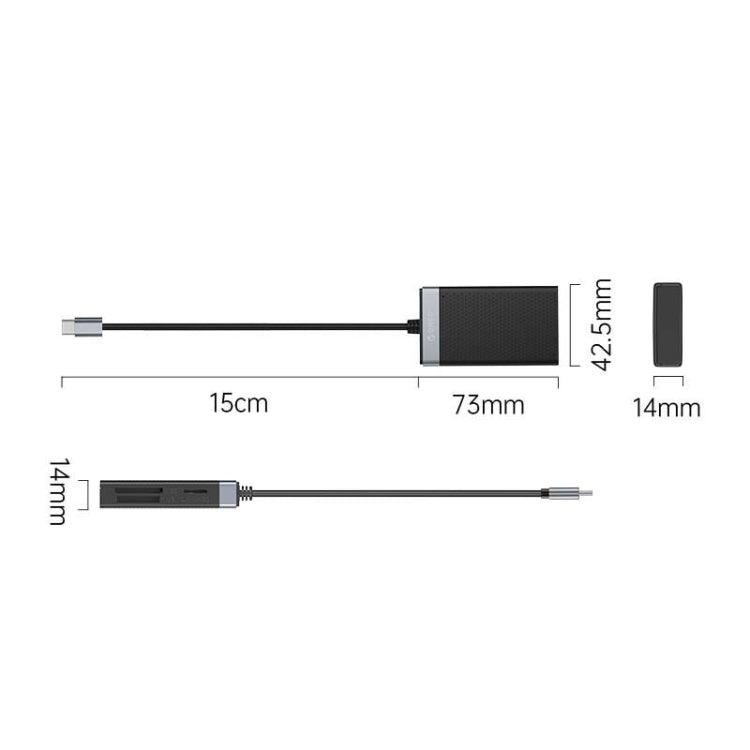 ORICO CL4D-C3 4-in-1 Type-C Multifunction Card Reader