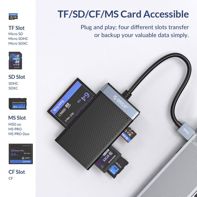 ORICO CL4T-A3 4-in-1 Simultaneously USB 3.0 Multifunction Card Reader