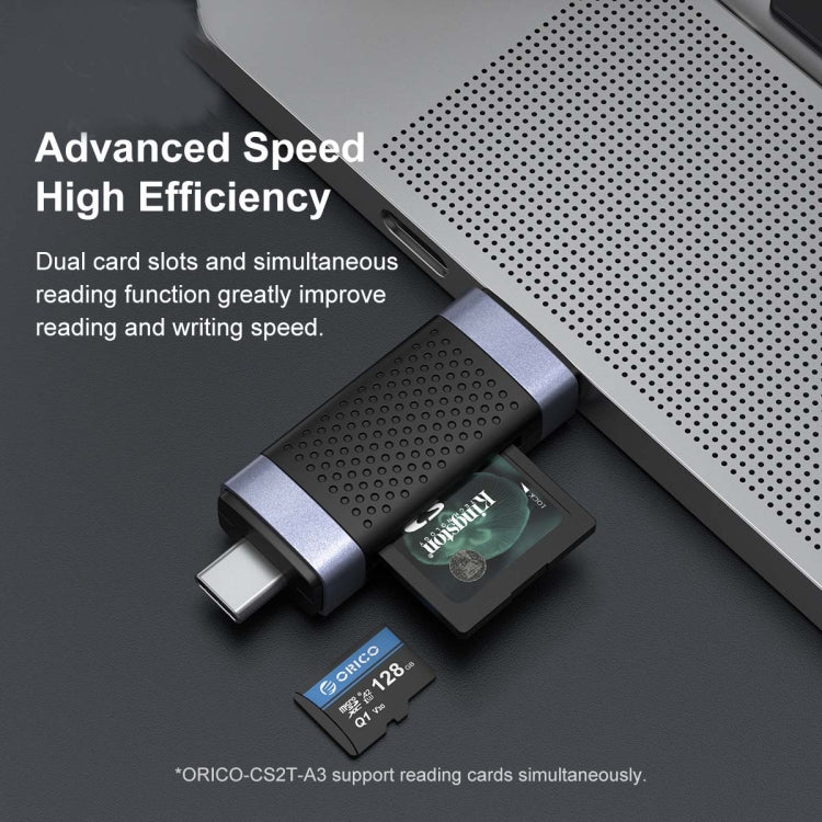 ORICO CS2T-A3 TF/SD Dual Port USB-A3.0 Dual Read Card Reader