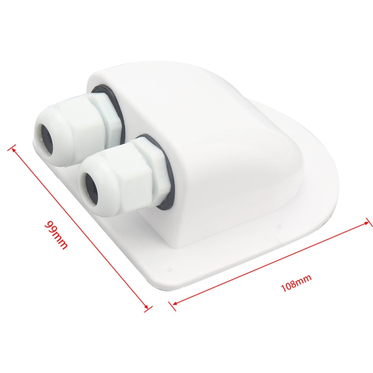 RV Sealed Waterproof Solar Double Cable Entry Gland Box