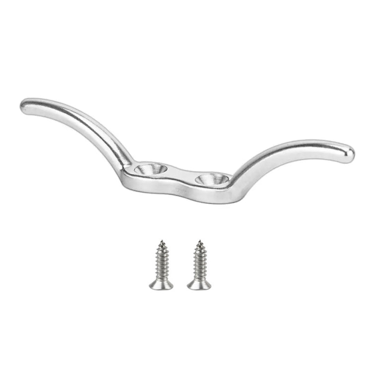 316 Stainless Steel Marine Flagpole Hook with Screw, Style:2-1/2 inch-Reluova