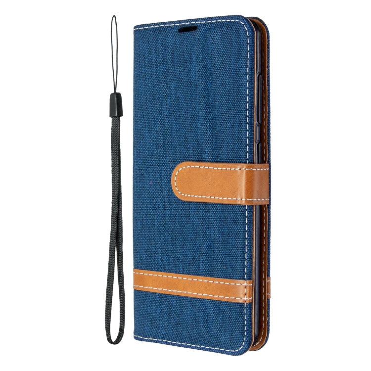 Color Matching Denim Texture Horizontal Flip Leather Case with Holder & Card Slots & Wallet & Lanyard My Store