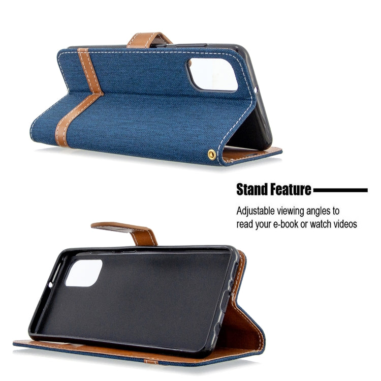 Color Matching Denim Texture Horizontal Flip Leather Case with Holder & Card Slots & Wallet & Lanyard My Store