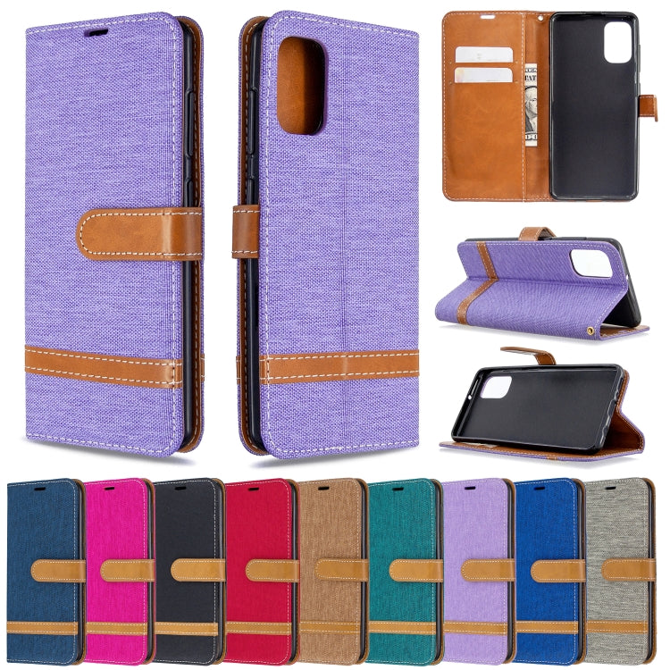 Color Matching Denim Texture Horizontal Flip Leather Case with Holder & Card Slots & Wallet & Lanyard My Store