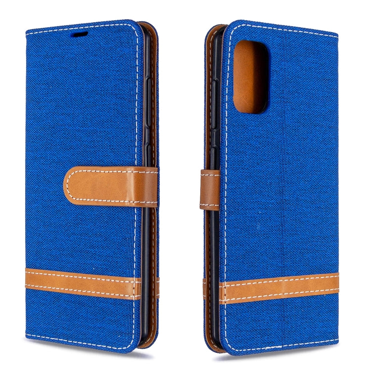 Color Matching Denim Texture Horizontal Flip Leather Case with Holder & Card Slots & Wallet & Lanyard My Store