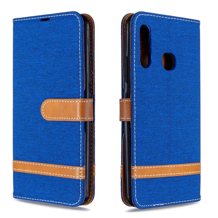 Color Matching Denim Texture Horizontal Flip Leather Case with Holder & Card Slots & Wallet & Lanyard My Store